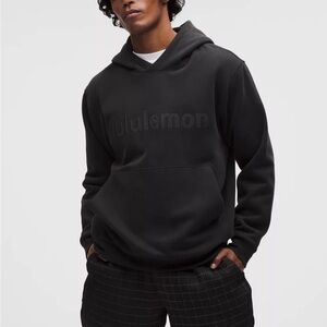 NWT lululemon steady state Men's Black Logo hoodie xl